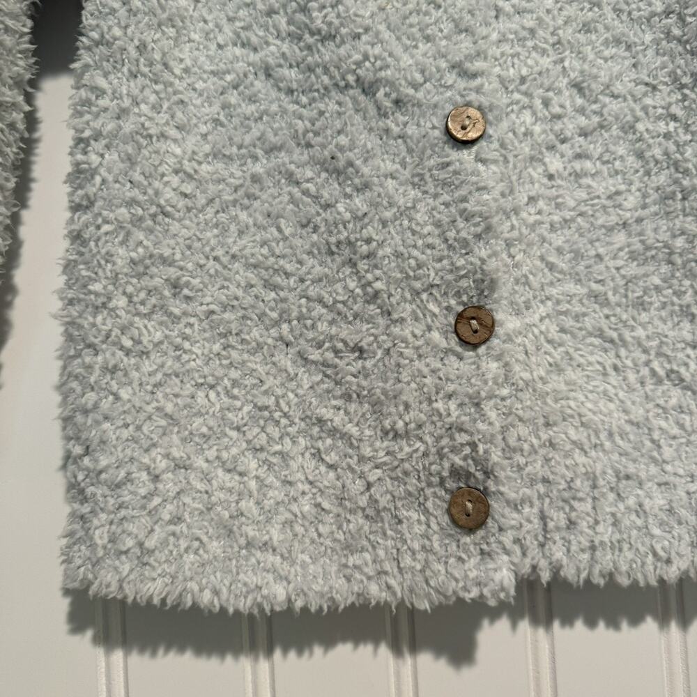 Barefoot Dreams Cozychic Light Gray Cardigan Baby Size 12-18 Months - Picture 2 of 5